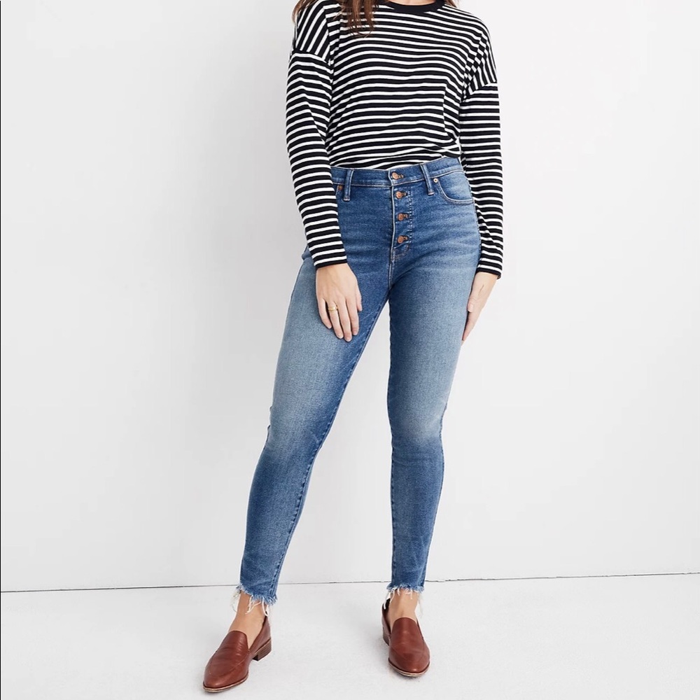 Madewell Cordova Wash- High-Rise Skinny Jeans Size 30